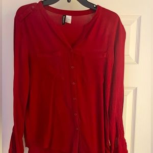 Red women’s blouse